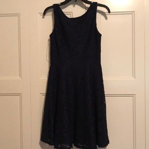 Navy blue lace dress